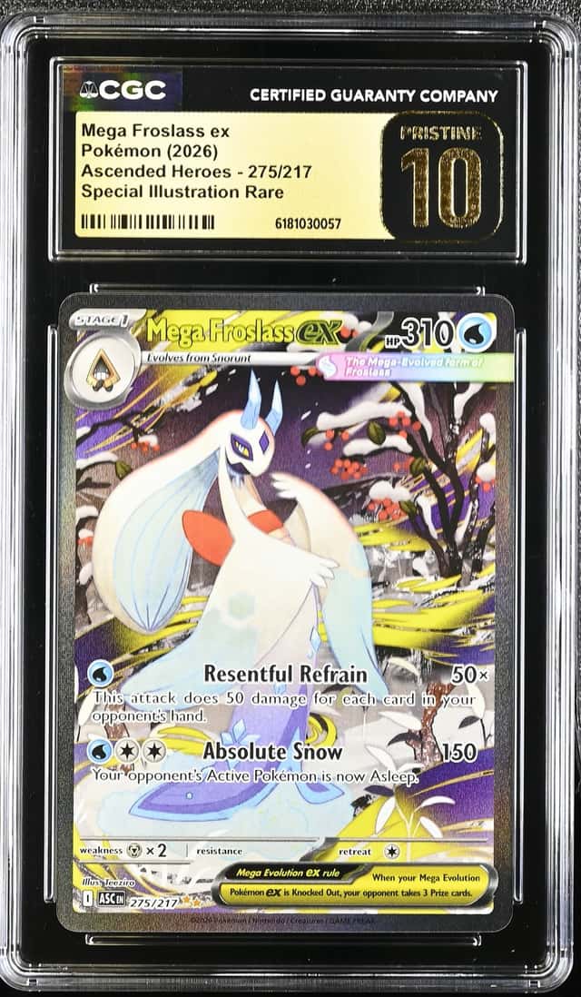 2026 Pokemon Mega Evolution Ascended Heroes SIR Mega Froslass EX #275 CGC 10 PRISTINE