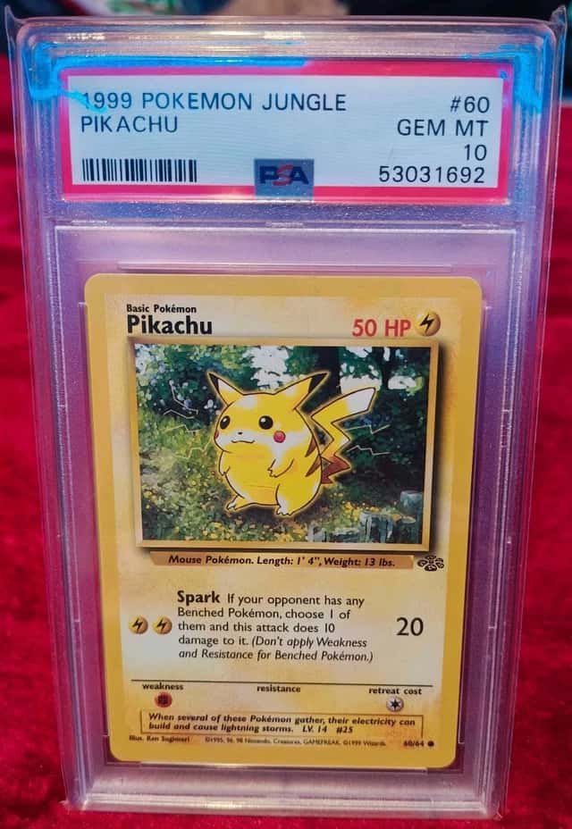 Pokemon TCG Pikachu Jungle 60/64 Common Eng 1999 PSA 10 Unlimited GEM MT