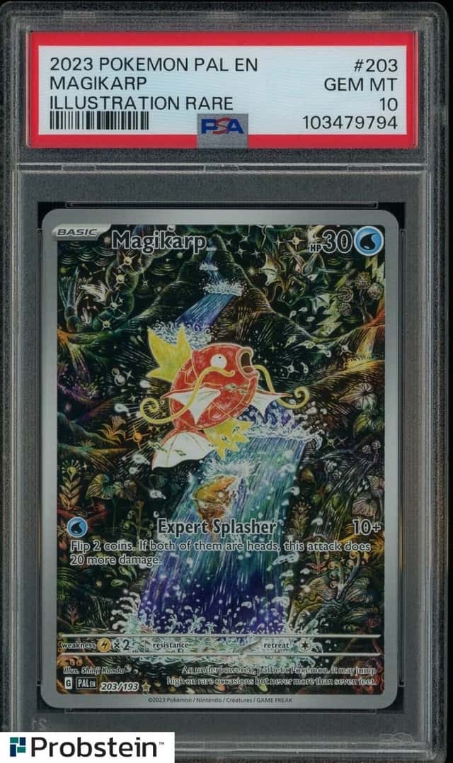 2023 Pokemon PAL EN Illustration Rare #203 Magikarp PSA 10 GEM MINT
