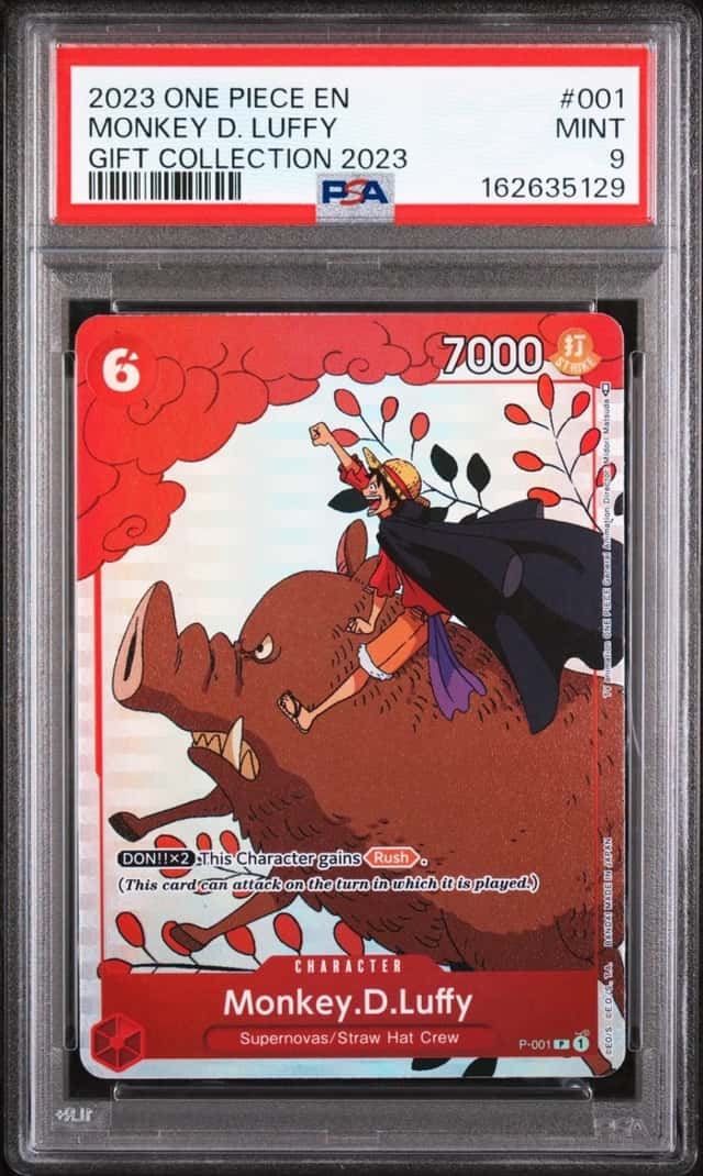 2023 ONE PIECE GIFT COLLECTION 2023 #001 MONKEY D. LUFFY PSA 9