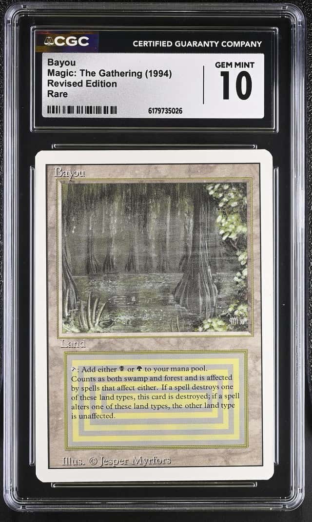 Magic: The Gathering Bayou Revised Edition CGC Trading...