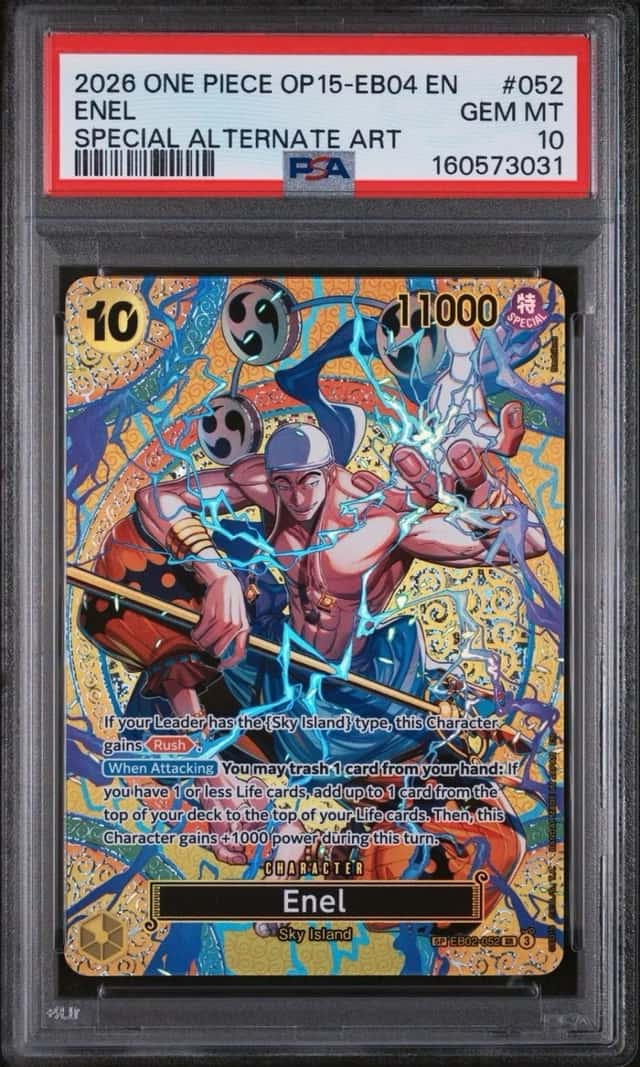 2026 ONE PIECE OP15-EB04 EN ENEL SPECIAL ALT ART PSA 10 (SP)