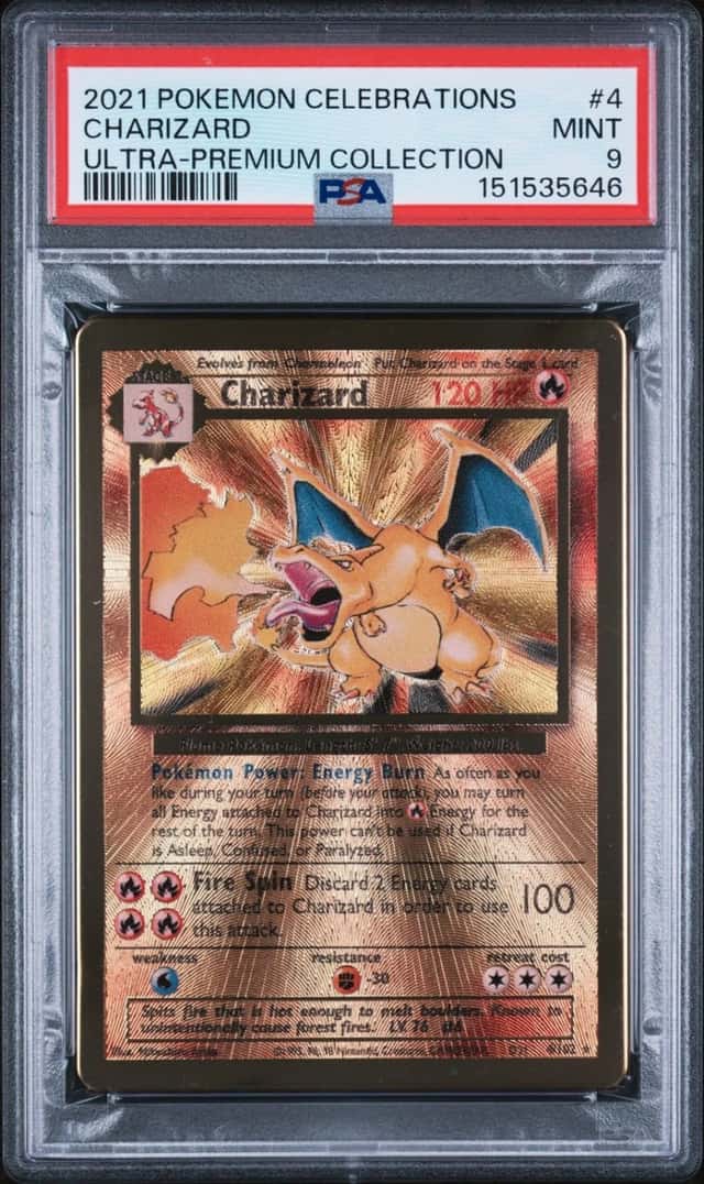 2021 POKEMON CELEBRATIONS ULTRA-PREMIUM COLLECTION #4 CHARIZARD PSA 9