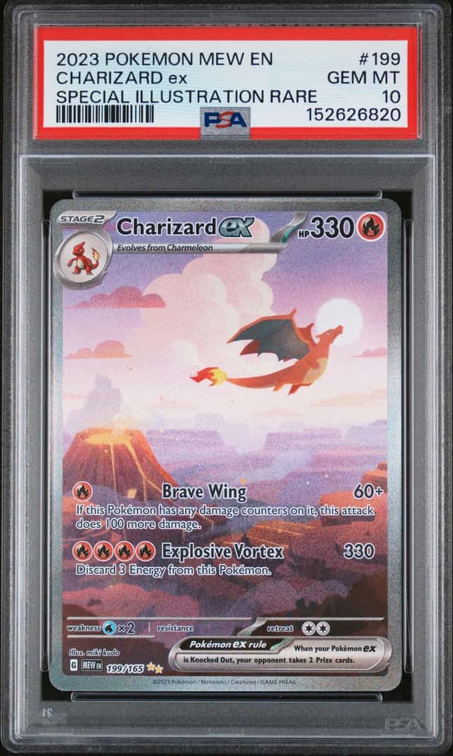 2023 Pokemon MEW EN Special Illustration Rare #199 Charizard ex Gem Mint PSA 10