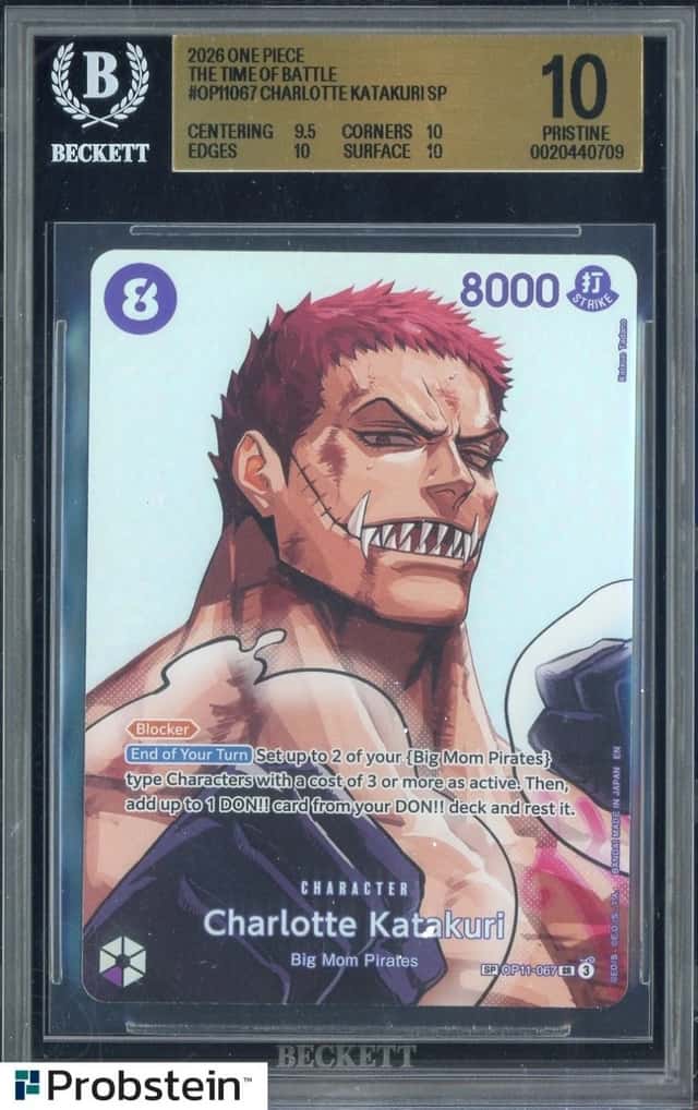 2026 One Piece The Time of Battle OP11067 Charlotte Katakuri SP BGS 10