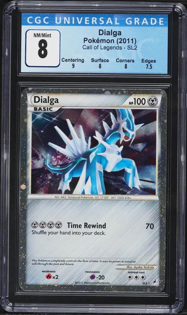 2011 Pokemon Call Of Legends Holo Dialga #SL2 CGC 8 NM-MT