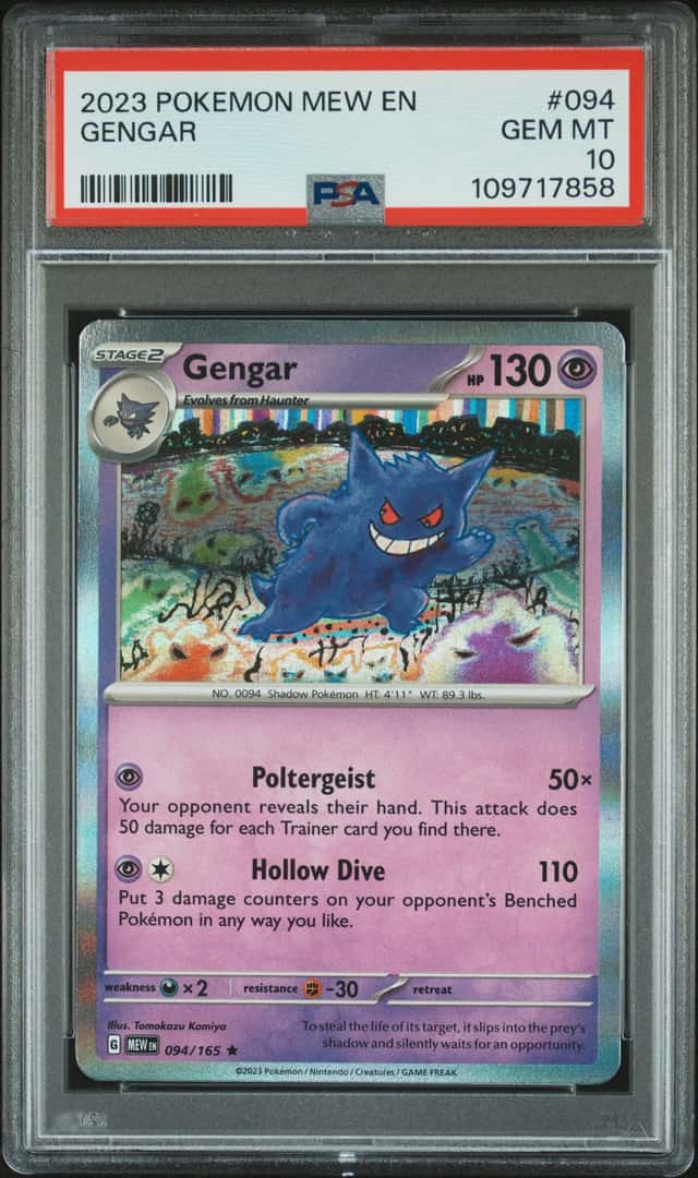 2023 Pokemon Scarlet & Violet 151 Holo Gengar #94 PSA 10 GEM MINT