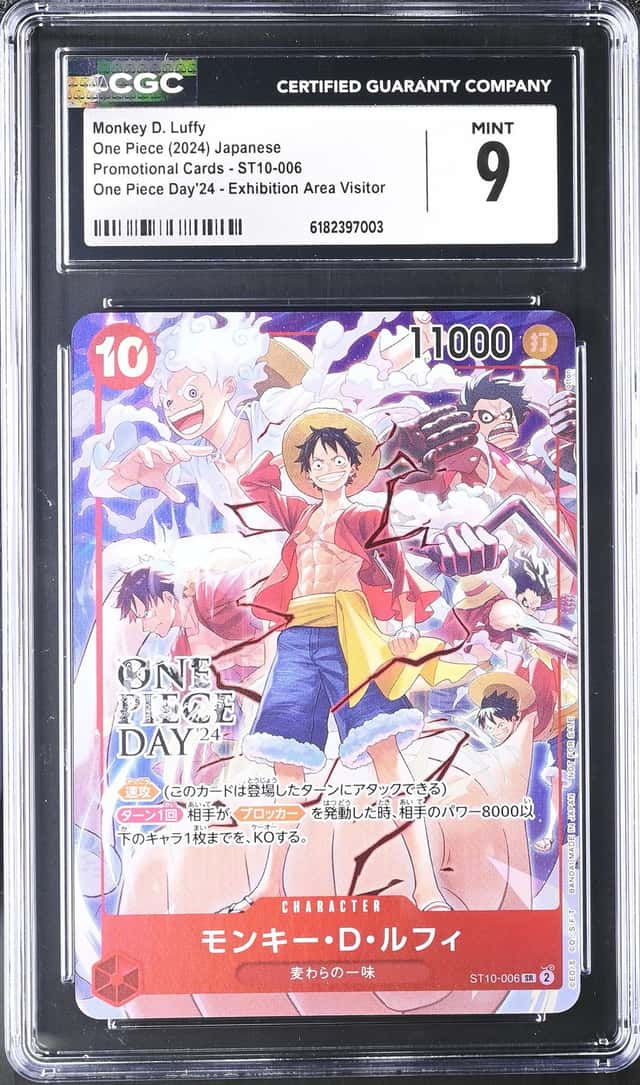 CGC MINT 9  Monkey D Luffy Promo ST10-006 One Piece Day 24 Japanese Promo ①