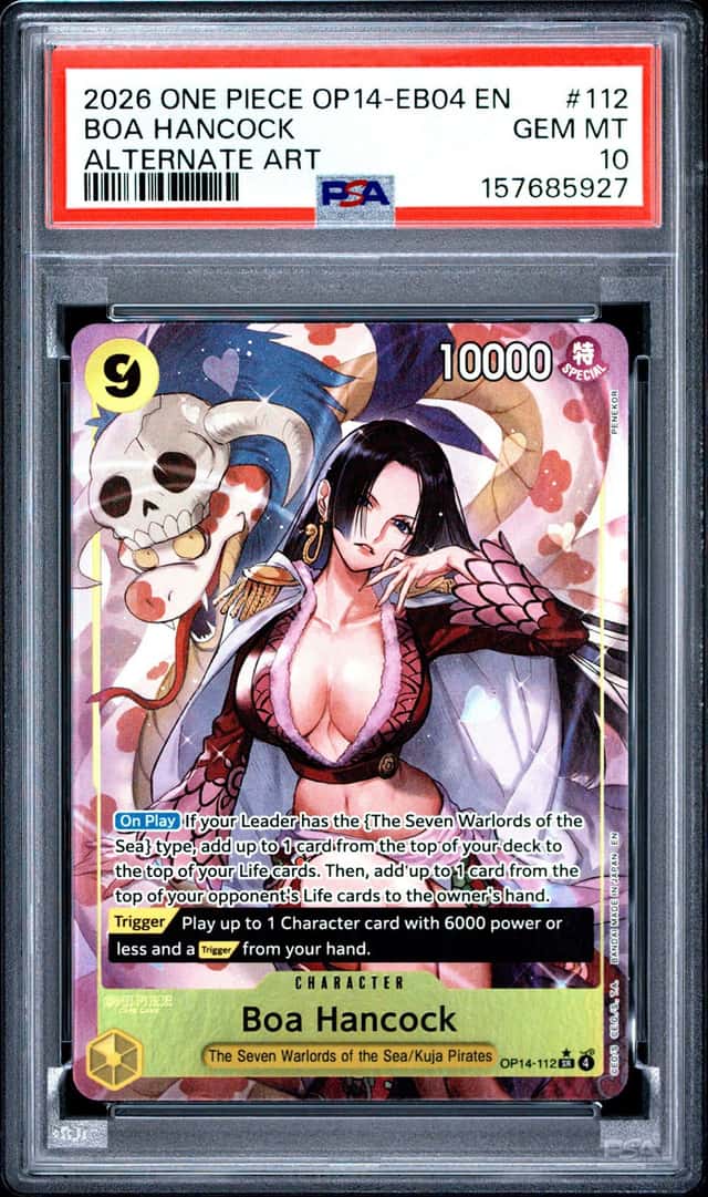 One Piece Boa Hancock Alternate Art EB04 OP14-112 PSA 10 Gem Mint
