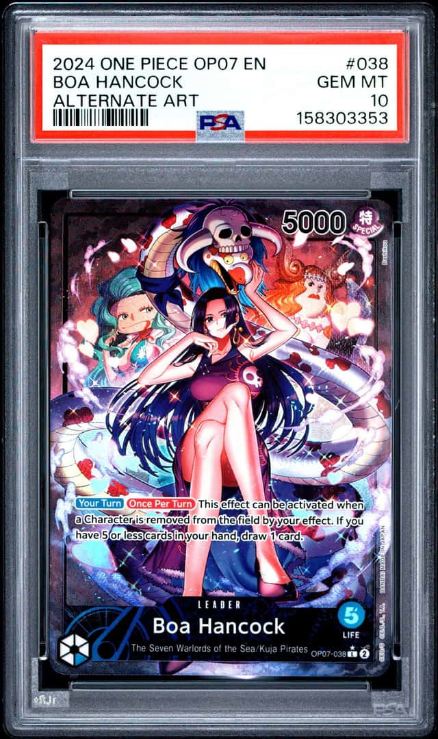 One Piece Boa Hancock 500 Years In The Future Op07-038 Alternate Art PSA 10