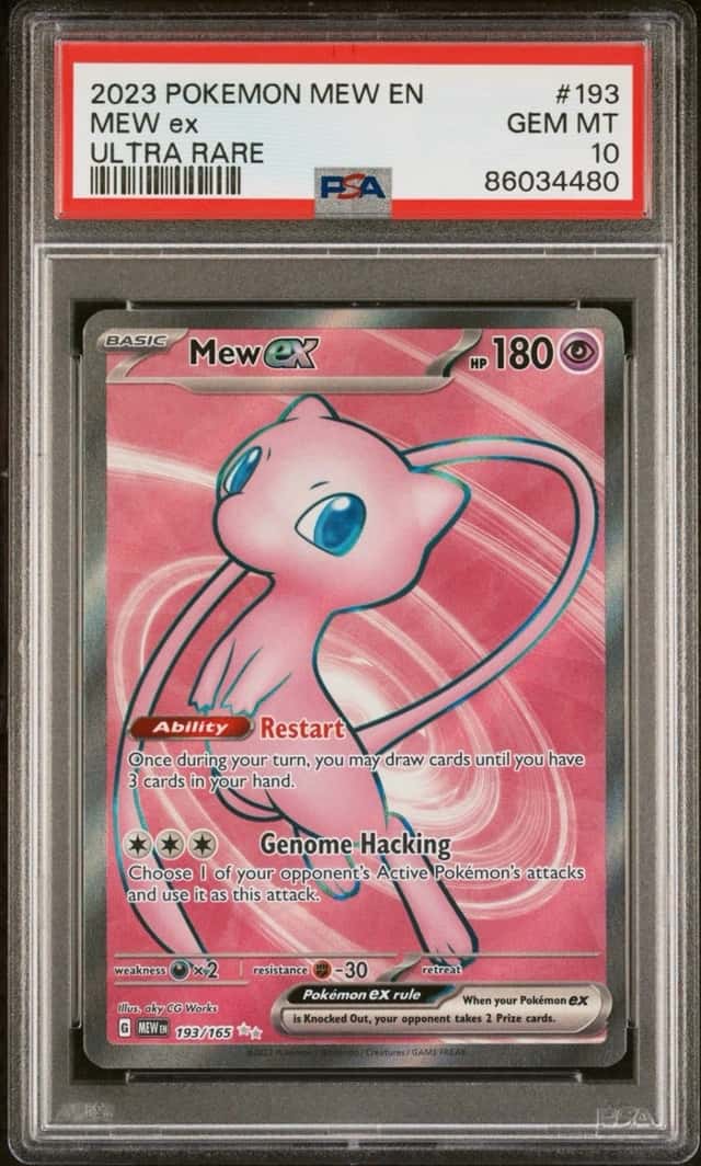 2023 Pokemon Mew En Mew ex Ultra Rare #193 PSA 10