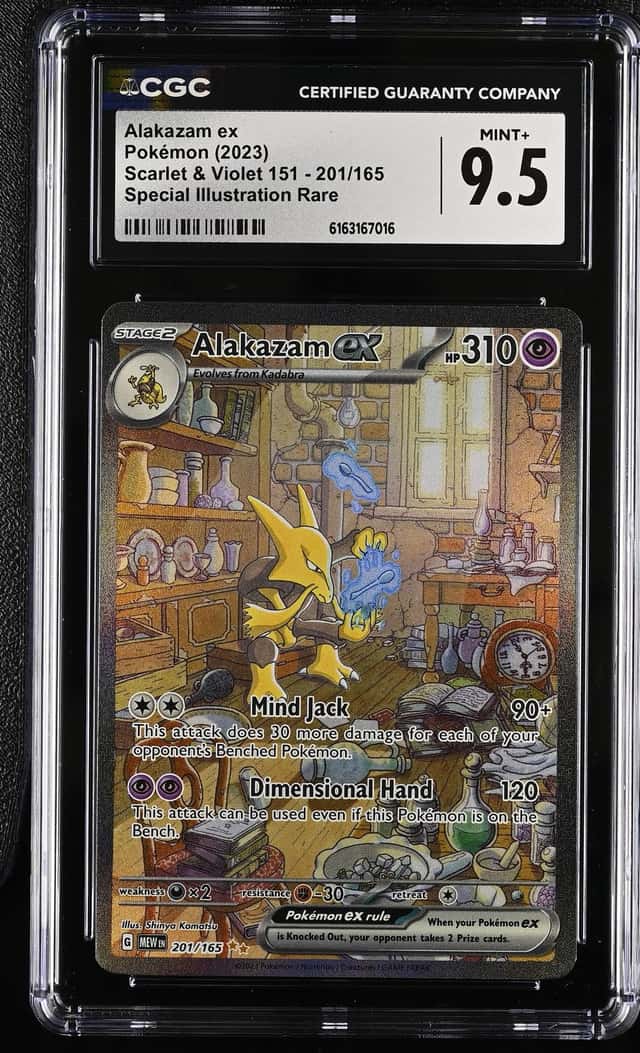 Pokemon Alakazam ex 151 201/165 Special Illustration Rare CGC 9.5