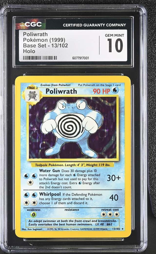 1999 Pokemon Base Set Holo Poliwrath #13