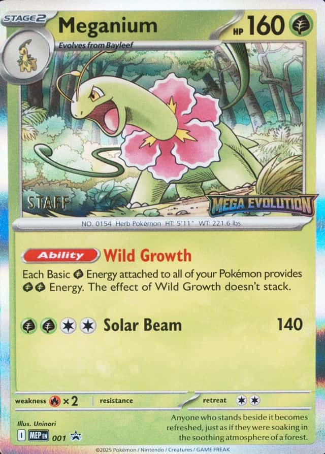 Holo · Prerelease · Evolution Mega Staff