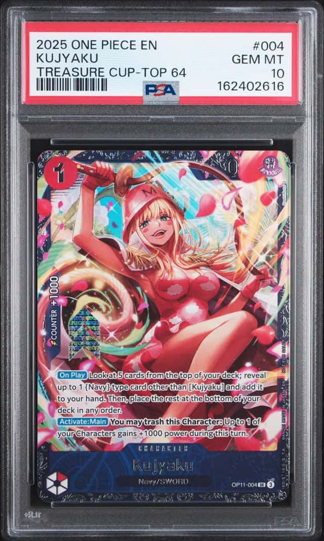 2025 One Piece Kujyaku Super Rare Alternative Art #OP11-004 PSA 10 GEM MINT