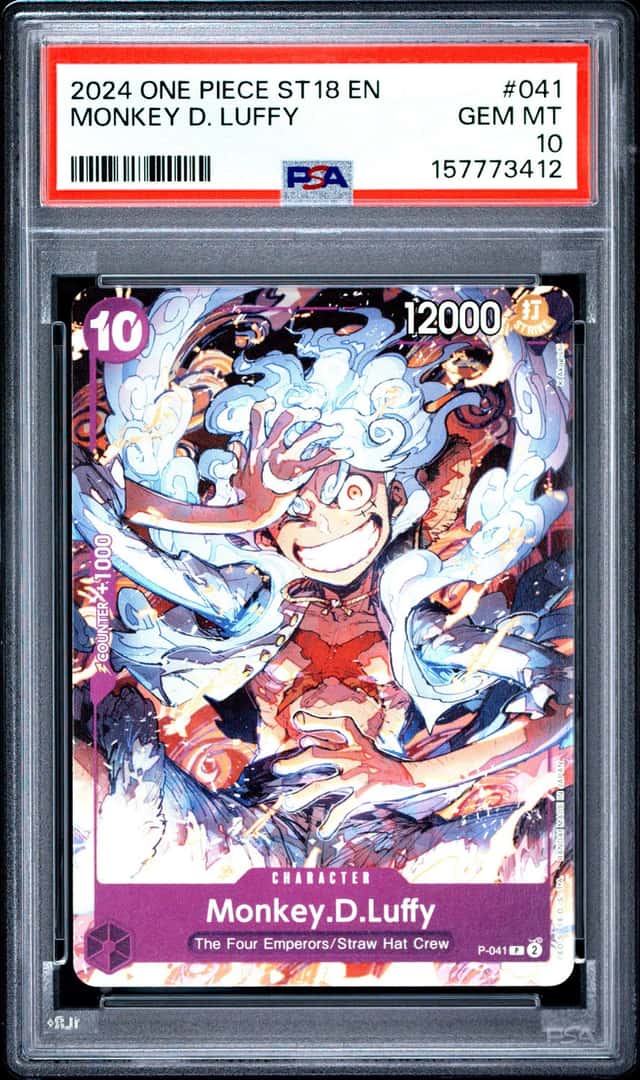 2024 One Piece Monkey D. Luffy #P-041 PSA 10 GEM MINT GEM MINT