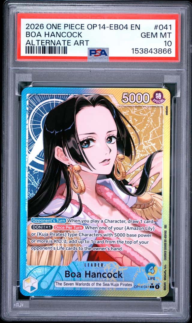 153843866 Boa Hancock 2026 One Piece Alt Art OP14-041 PSA 10