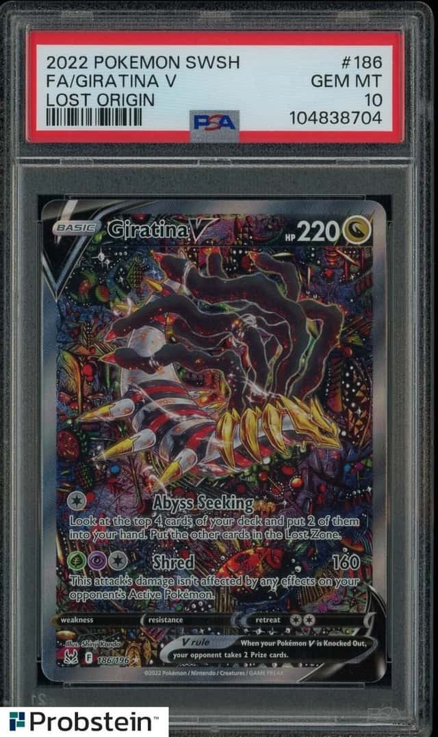 2022 Pokemon SWSH Lost Origin #186 FA Giratina V PSA 10 GEM MINT