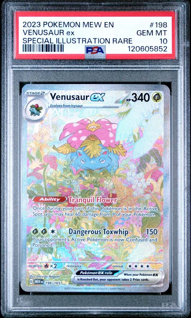 2023 Pokemon SV: Scarlet & Violet 151 Venusaur ex PSA 10 #198/165 Special