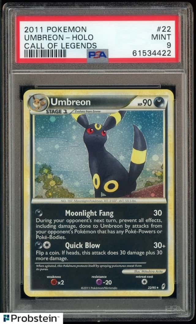 2011 Pokemon Call of Legends #22 Umbreon Holo PSA 9 MINT