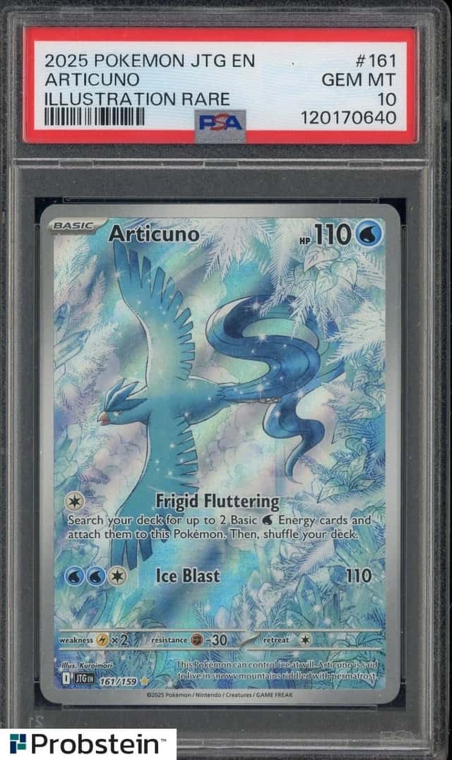 2025 Pokemon JTG EN Illustration Rare #161 Articuno PSA 10 GEM MINT