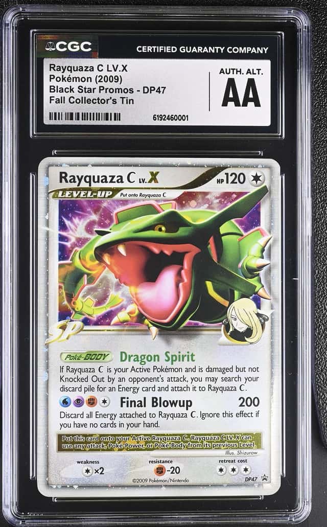 Pokémon TCG Rayquaza C LV.X DP Black Star Promotional Holo Card DP47 💫