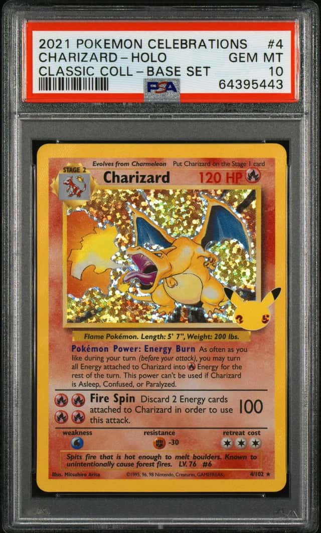 2021 Pokemon SWSH Celebrations Charizard Classic Collection #4/102 PSA 10