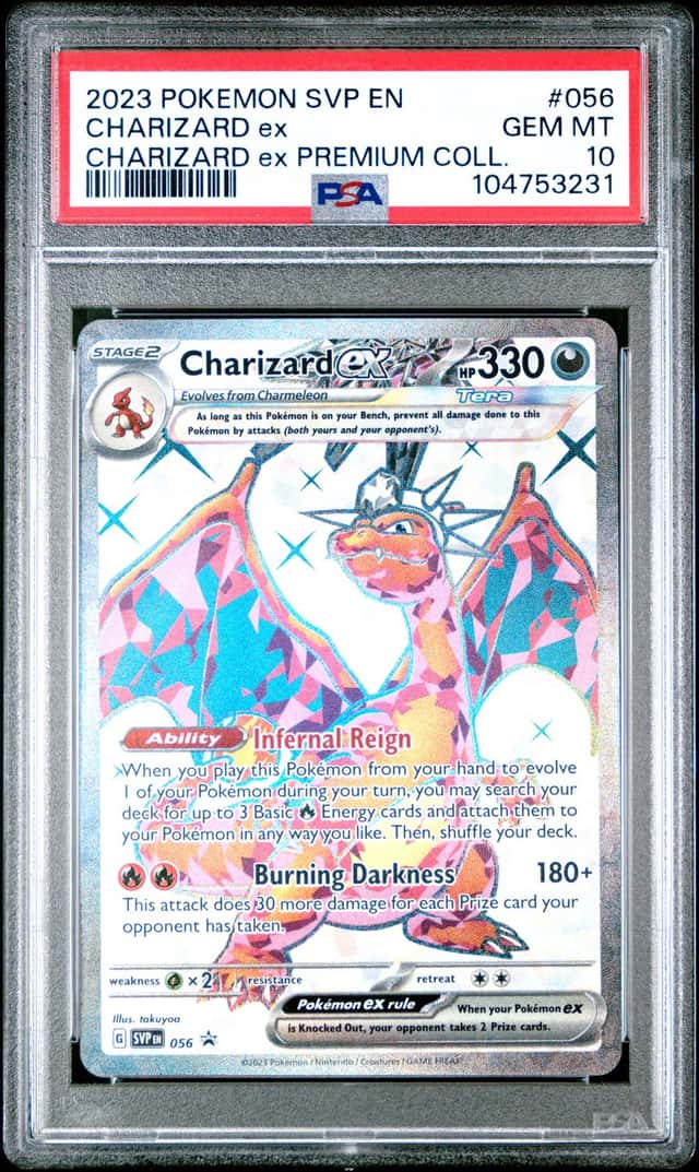 2023 POKEMON SVP PROMO CHARIZARD EX PREMIUM COLLECTION #056 CHARIZARD EX PSA 10