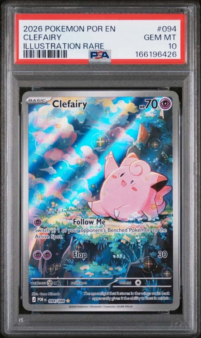 2026 POKEMON POR EN-PERFECT ORDER ILLUSTRATION RARE #094 CLEFAIRY PSA 10