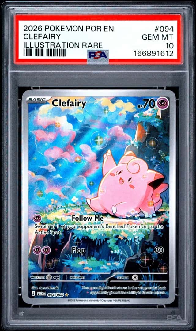 2026 POKEMON POR EN-PERFECT ORDER ILLUSTRATION RARE #094 CLEFAIRY PSA 10