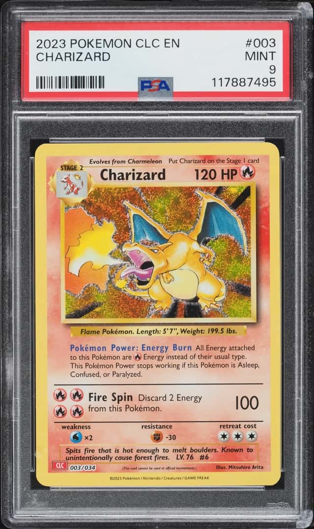 2023 Pokemon TCG Classic Collection Holo Charizard #3 PSA 9 MINT
