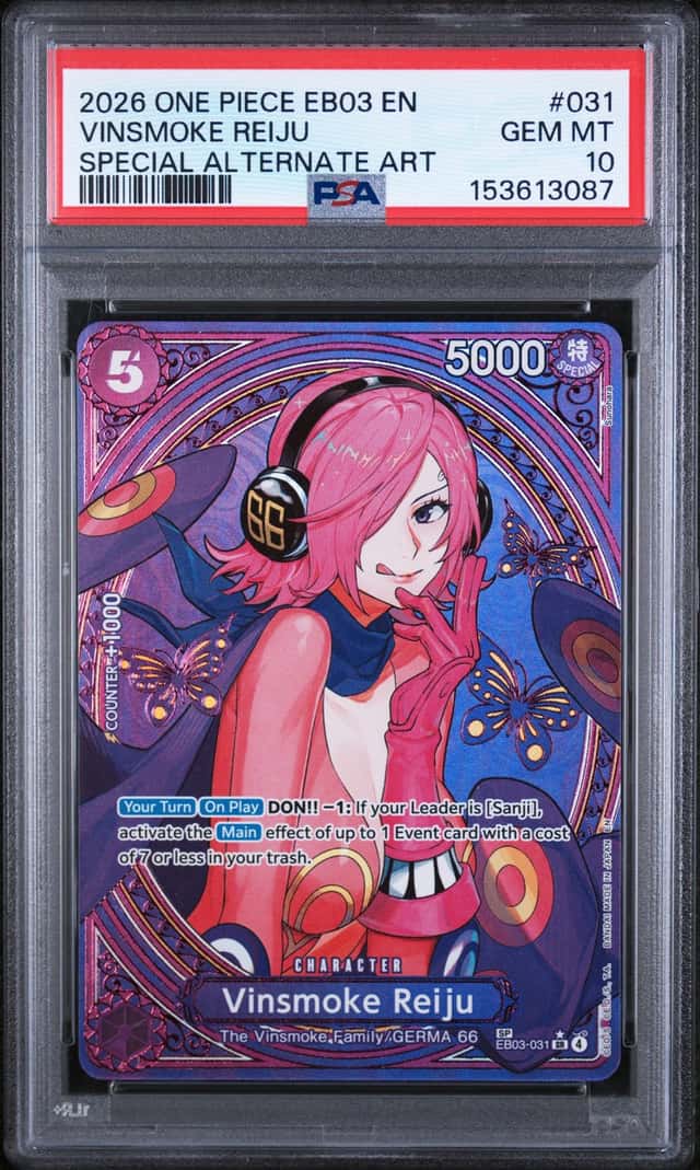 2026 One Piece EB03 EN Special Alternate Art #031 Vinsmoke Reiju PSA 10 GEM MINT