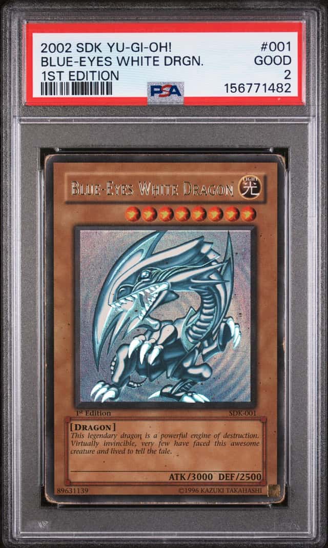 Blue Eyes White Dragon SDK-001 1st Edition Ultra Rare Yugioh PSA 2 *482