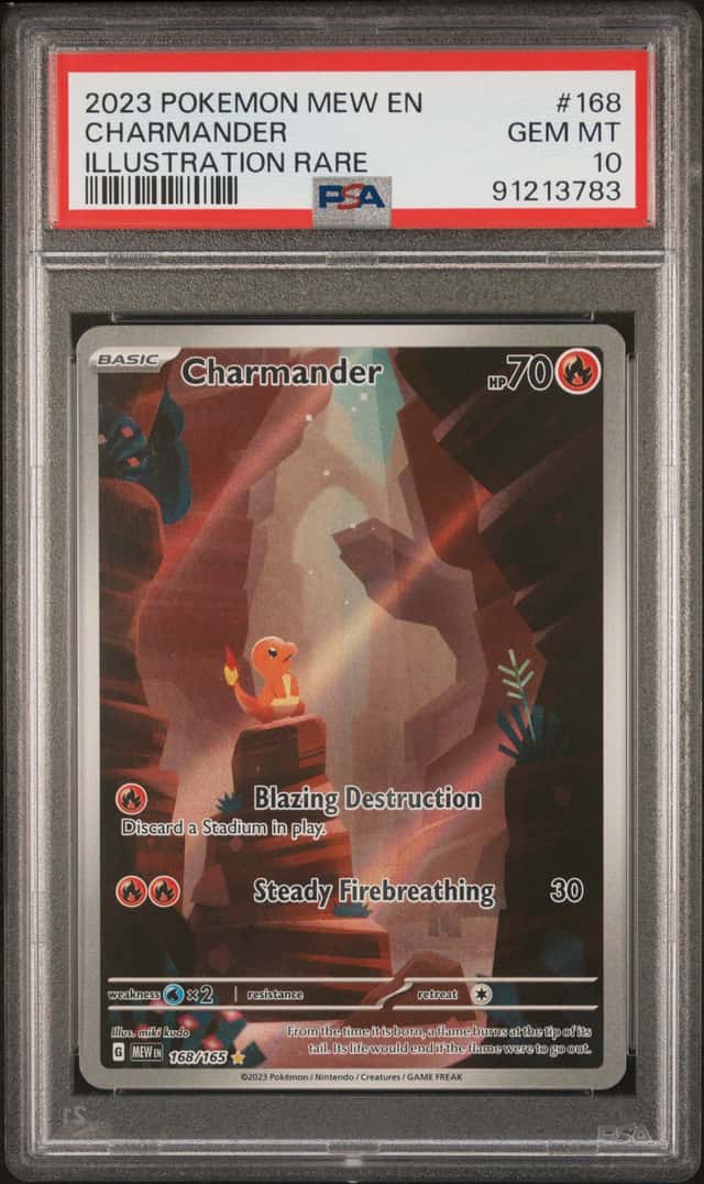 2023 Pokemon SV: Scarlet & Violet 151 Charmander PSA 10 #168/165 Illustration