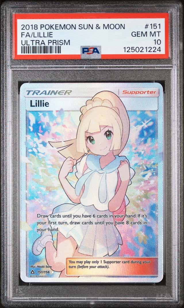 POKEMON FA/LILLIE 2018 SUN & MOON ULTRA PRISM #151 PSA 10