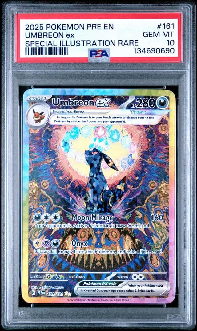 2025 Pokemon Prismatic Umbreon ex Special Illustration Rare #161/131 PSA 10