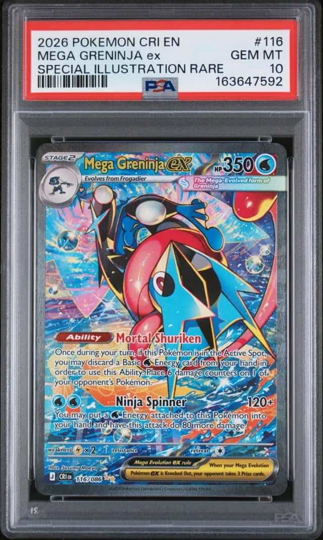 Pokemon Mega Greninja ex Chaos Rising 116 Special Illustration Rare PSA 10