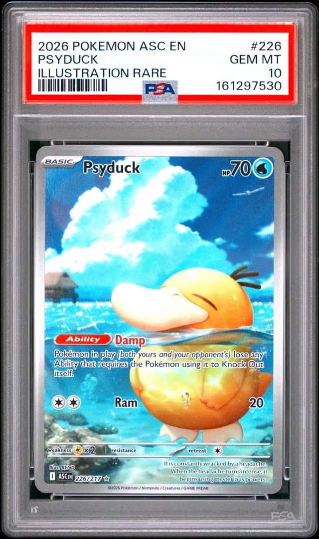 2026 POKEMON ASC EN-ASCENDED HEROES ILLUSTRATION RARE #226 PSYDUCK PSA 10