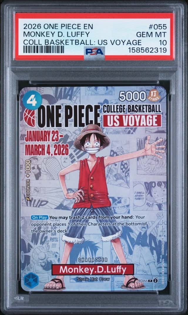 2026 ONE PIECE PROMOS #055 MONKEY D. LUFFY PSA 10