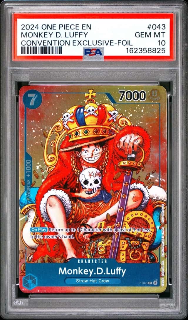 2024 ONE PIECE PROMOS CONVENTION EXCLUSIVE-FOIL #043 MONKEY D. LUFFY PSA 10