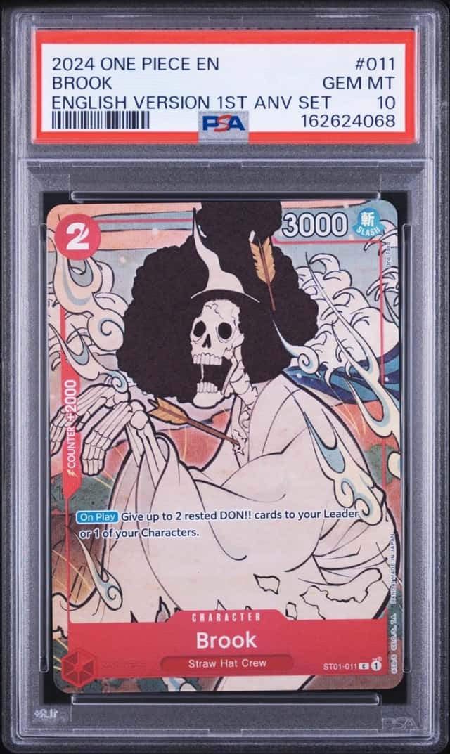 2024 ONE PIECE ENGLISH VERSION 1ST ANNIVERSARY SET #011 BROOK PSA 10