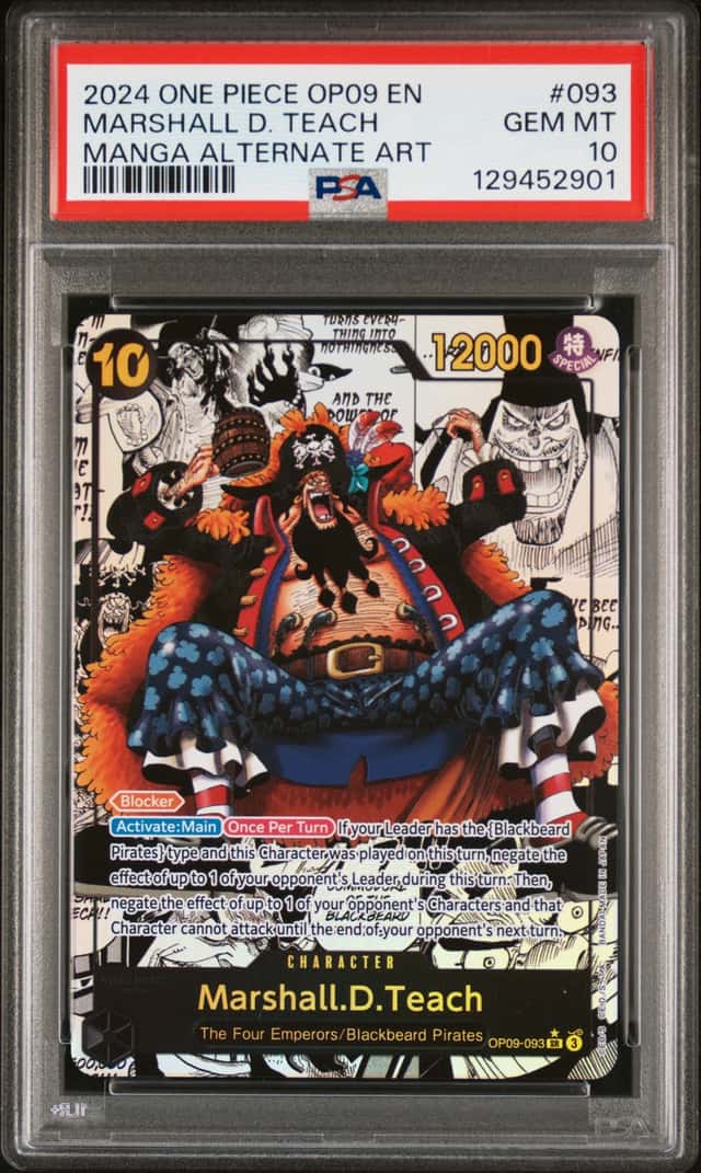 2024 One Piece Emperors In the New World Manga Alternate Art Marshall D. Teach #OP09093