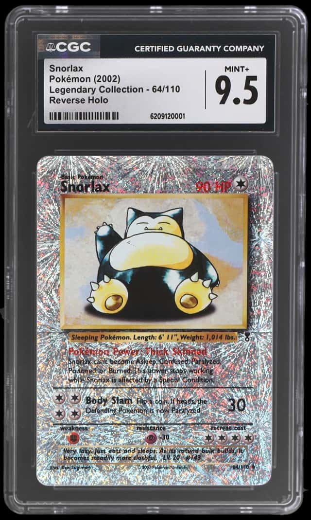 2002 Pokemon Legendary Collection Reverse Holo Snorlax #64