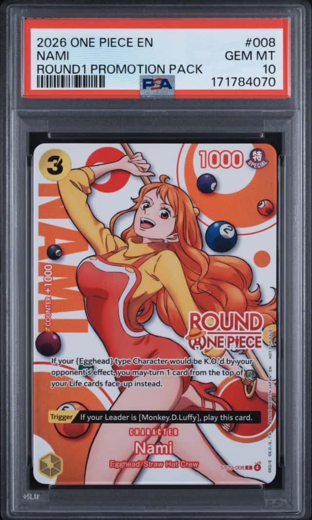 One Piece NAMI 2026 ONE PIECE ROUND1 PROMOTION PACK 008 PSA 10 *Seq