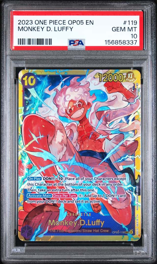 One Piece Monkey D Luffy OP05-119 PSA 10 Gem Mint
