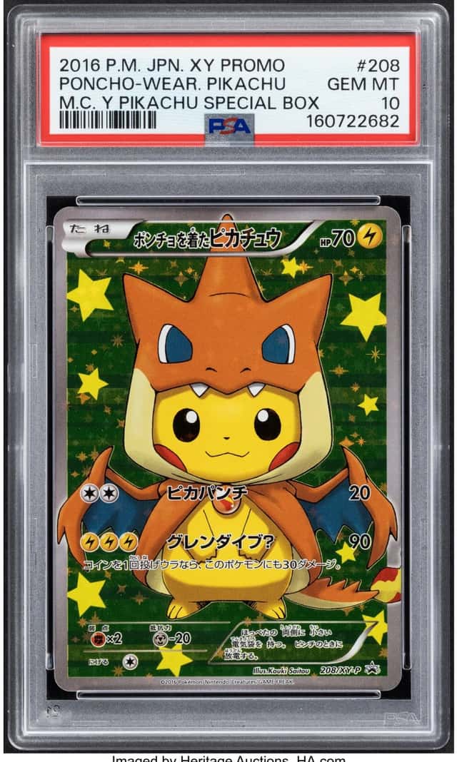 Poncho-wearing Pikachu