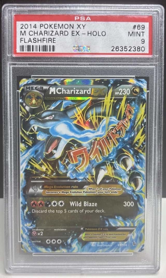 2014 POKEMON XY FLASHFIRE #69 M CHARIZARD EX PSA 9