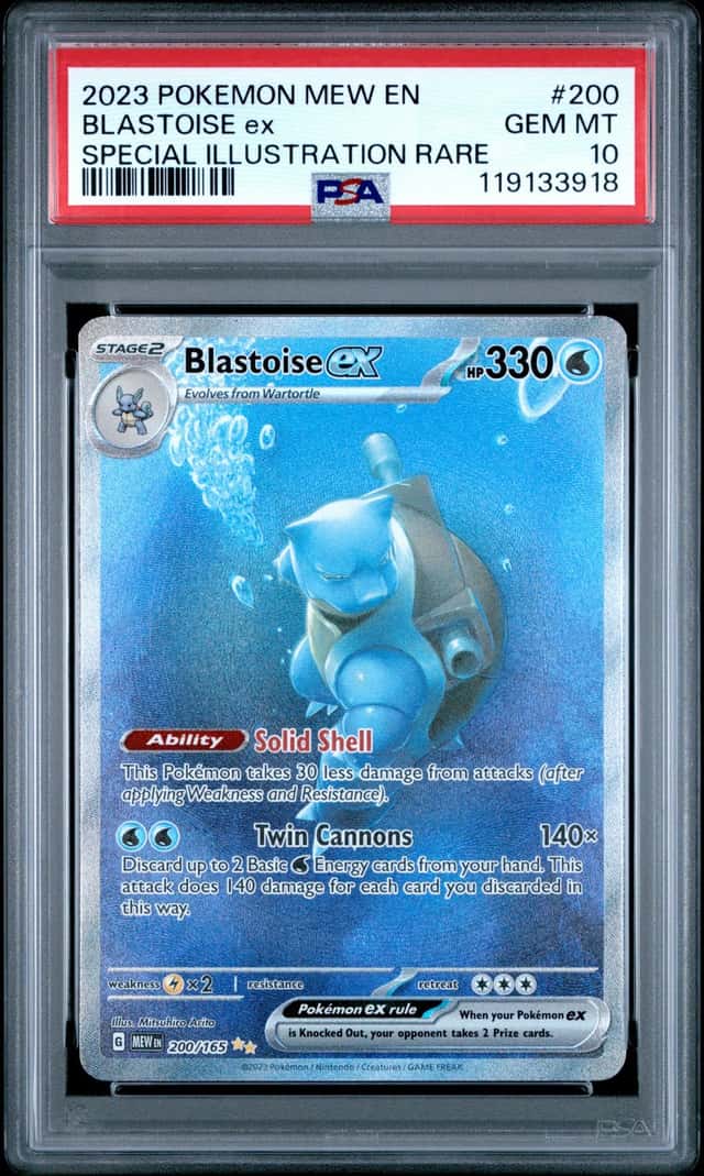 2023 Pokemon SV: Scarlet & Violet 151 Blastoise ex PSA 10 #200/165 Special