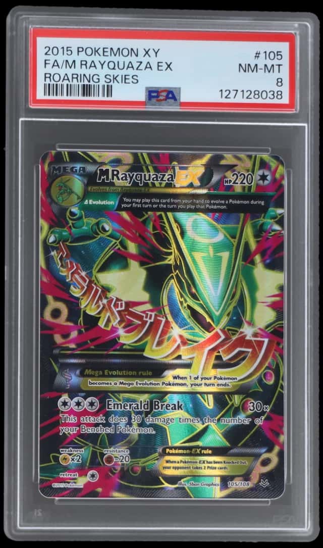 2015 Pokemon XY Roaring Skies M Rayquaza Ex #105