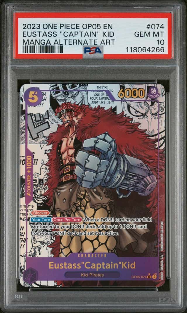 2023 One Piece Awakening of the New Era Manga Alternate Art Eustass Captain Kid #OP05-074